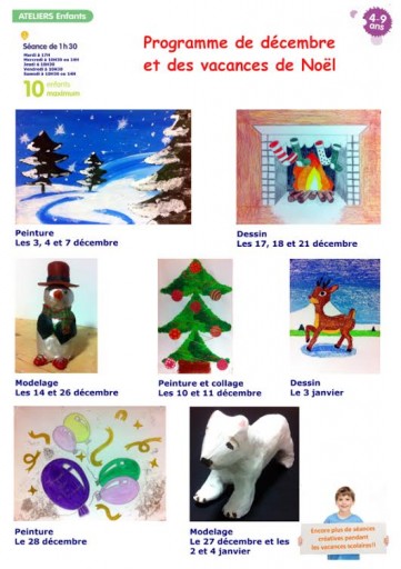 Vacances de Noël Lezard Creati_Programme de Noel_Expressionsdenfants