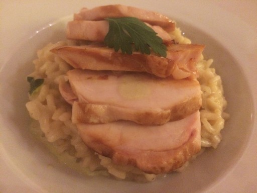 Risotto et poulet frit_Café Dapper_Loïc Dablé_Expressionsdenfants