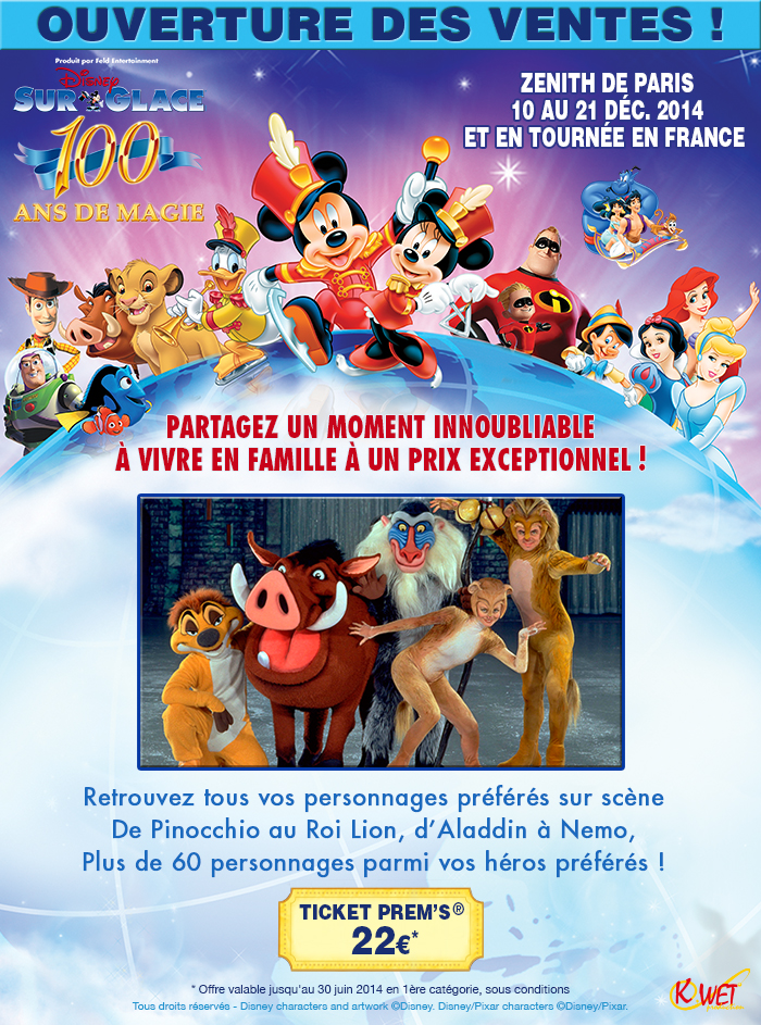 Spectacle : Disney sur Glace « 100 Ans de Magie »