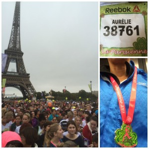 Courir La Parisienne sous la pluie…